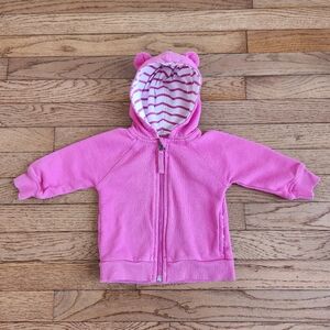 Girls Hanna Andersson Bear Hoodie Size 12-18 Months